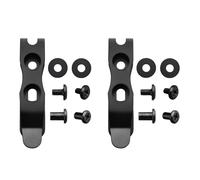 Harnds Accesorios de clip para funda de cuchillo, clip de cinturón de 66 mm para funda, espacio de agujeros de montaje de 17 a 21 mm, accesorios de funda de cuchillo, paquete de 2 (Negro)