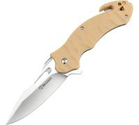 Harnds Conch Navaja de Bolsillo Plegable con Clip Supervivencia al Aire Libre Senderismo Camping Cuchillo