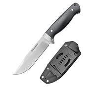 HARNDS Defender D2, Cuchillo de Caza de Hoja Fija de Acero de Espiga Completa para Acampar al Aire Libre, Cuchillo de Hoja Fija de Supervivencia Bushcraft (G10 Griff+Kydex Scheid)