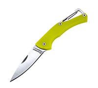 HARNDS Lark Cuchillo de Bolsillo Plegable Hoja 8Cr14MoV Mango G10 Herramienta de Corte para Exteriores Mini Llavero Cuchillo de Junta Deslizante EDC Multitools CK1101 (Verde Lima Fluorescente)