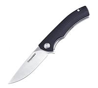 Harnds Sandvik14C28N Cuchillo con cuchillo de caza G10 para acampar al aire libre Bushcraft Supervivencia (negro)