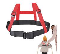 Harnes de seguridad para niños, arnés de entrenamiento de esquí para niños, correa de seguridad para caminar, correas de nailon resistentes con hebillas seguras, equipo de entrenamiento versátil para