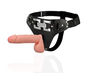 Harness Attraction Arnes Lujo Con Consolador Doble PenetraciÃ³n 18 X 4.5 Cm