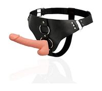 Harness Attraction – Arnés Taylor Deluxe – Consolador doble 18 x 4,5 cm – 300 g