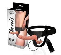 HARNESS ATTRACTION HARRIS DOBLE PENETRACIÓN CON VIBRACION 18 X 3.5CM