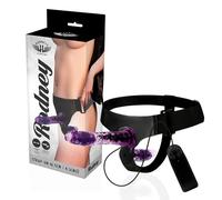 HARNESS ATTRACTION RODNEY DOBLE PENETRACIÓN VIBRADOR 18 X 3.5CM