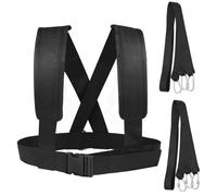 Harness Sled Pulling - Secure Strap Construction, Comfortable Even-Load Shoulder Frame, Tough Drag Support System, Performance Tire Pull Tool | Full-Body Conditioning Aid, Gym Field Yard Strength
