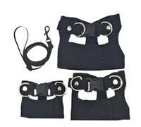 Harness Traction Rope, retráctil retráctil, 4,72 x 4,72 x 0,79 pulgadas, Reptile, Anfibian Harnesses for Crested Geckos, Reptile Leash Transpirable