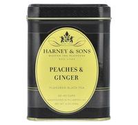 Harney & Sons Té suelto de melocotones y jengibre, 4 onzas