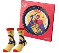 HarnyLoom Calcetines Navidad Mujer Hombre, CD Música Calcetines Termicos Divertidos Navideños Regalos 35-43 (Estilo D)