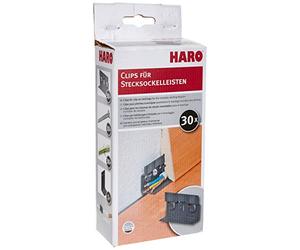 Haro - Juego de clips para la instalación de rodapié, 1 pieza, 111721399