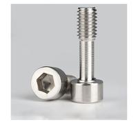 Haroar 1/2/5/10 Uds M3 M4 M5 M6 M8 M10 304 de Acero Inoxidable Hexagonal Cabeza Corta Tornillo antiaflojamiento Tornillo Suelto(M8x30 (2pcs))