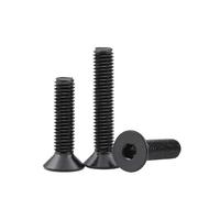 Haroar 10 Uds Tornillos M14 Cabeza avellanada de Acero al Carbono Pernos M14 Longitud 25/30/35/40/45/50mm Perno Negro Cabeza Plana Tornillos M14(50mm)