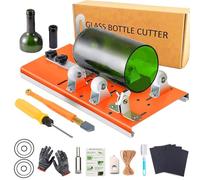 HaroKing Cortador de botellas de vidrio, kit de herramientas de corte de botellas, máquina de bricolaje para cortar botellas redondas, vino, cerveza, licor, whisky, alcohol, champán
