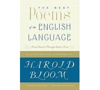 Harold Bloom The Best Poems of the English Langu (Tapa blanda) (Importación USA)