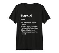 Harold Definición de Nombre Diccionario Divertido Camiseta Premium