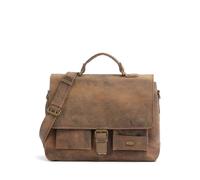 Harold's Antic Maletín marrón claro, cuero, hombre