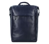 Harold's Caugio Mochila de día Piel natural 39 cm Compartimento para el portátil azul