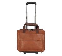 Harold's Ivy Lane 2 ruedas Trolley ejecutivo Piel natural 36 cm Compartimento para el portátil marrón