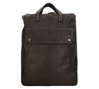 Harold's Submarine Mochila de negocios Piel natural 37 cm Compartimento para el portátil negro