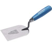 HAROMAC Espátula de estuco fabricada en Alemania endurecida y lijada de acero mango de madera en azul espátula de yeso, Azul