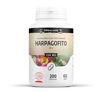 Harpagofito Orgánico Raíz - Garra del Diablo - 990 mg/día - Harpagósidos - 200 cápsulas | Premium, Natural & Formato Ahorro