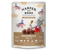 Harper & Bone Wild Mountain - Albóndigas sin cereales para gato - Jabalí, pollo y conejo - Cantidad: 85 g