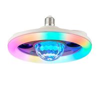 HARPER LIVING Bombilla LED RGB E27 con altavoz, 30 W, 2400 lm, Bluetooth, con control remoto, luz de techo que cambia de color, bombilla de discoteca para fiesta, cumpleaños, KTV, barra de Navidad