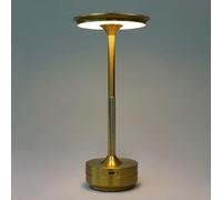 HARPER LIVING Lámparas de mesa recargables LED, cambio de color (3000 K-6000 K) y regulables (dorado)