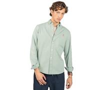 HARPER & NEYER Camisa Veneto de Homber en Color Verde Militar (FR/ES, Letras, L, Regular, Regular, Light Grey)