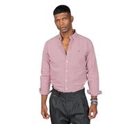 HARPER & NEYER Camisa Vichy de Hombre en Color Burdeos
