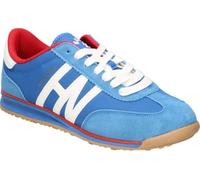 HARPER&NEYER | Zapatillas Casual HARPER&NEYER Brighton para Hombre - Deportiva en Color Azul con Detalles en Blanco y Rojo - Sneakers con Cordones - Cómodas - Estilosas - 43