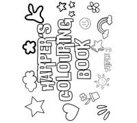 Harper's Colouring Book: Personalised with Your Name on Every Page