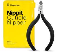 Harperton Cortador de cutículas, cortador de mandíbula completa, cortador de cutículas antideslizante de acero inoxidable para uñas de manos y pies