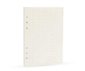 harphia A5 A6 Recambio de hojas sueltas cuaderno en espiral planificador de cartón interior página interior papel lácteos semanal mensual Plan A Hacer línea Dot Red