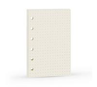 Harphia Recambio para planificador A7, diseño de puntos, con 6 agujeros, inserciones para planificador de matriz de puntos A7 para Filofax, tamaño de bolsillo, papel de 100 g/m², 12,5 x 8,2 cm