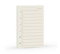 Harphia Recambio para planificador, cuaderno de bolsillo, recambio A7 lista de tareas, 12,5 x 8,2 cm, papel de 100 g/m², 45 hojas (90 páginas) por paquete, inserciones productivas, diseño simple