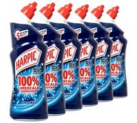 Harpic - Gel descalcificador para inodoro original, 750 ml, 6 unidades
