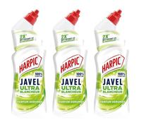 HARPIC - Lote de 3 geles para WC con lejía y blanco limón, pomelo - 750 ml