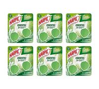 HARPIC - Lote de 6 bloques de inodoro ecológicos con piedras anticalcáreas, aroma de eucalipto, 2 unidades