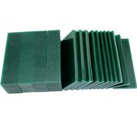 Harpra Bloque de cera para tallar joyas, color verde oscuro, placa de cera de fundición dura para grabar joyas de oro y plata, perfecto para artesanos y estudiantes (3 mm)
