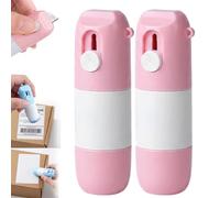 Harresa 2-in-1 Thermal Paper Eraser Pen & Craft Knife, 2026 New Water-Based Thermal Label Correction Marker with Mini Box Cutter, One Smear Printed Text Covering - Liquid Redacting Marker (Pink*2)