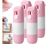 Harresa 2-in-1 Thermal Paper Eraser Pen & Craft Knife, 2026 New Water-Based Thermal Label Correction Marker with Mini Box Cutter, One Smear Printed Text Covering - Liquid Redacting Marker (Pink*4)