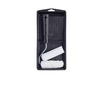 Harris 101092201 Essentials - Juego de mini rodillos para paredes y techos con bandeja y marco, emulsión de 4 pulgadas y mangas de rodillo brillantes