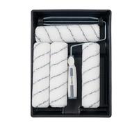 Harris 102012009 Seriously Good - Juego de rodillos de pintura para paredes y techos de 9 pulgadas, incluye marco de 1 x 9 pulgadas, 4 fundas y bandeja de rodillo de pelo mediano de 9 pulgadas