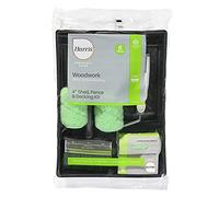 Harris 102032401 - Juego de rodillos para exteriores (10 cm), color negro y verde
