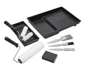 Harris Walls & Ceilings Essentials - Juego de decoración | 11 piezas | 1 funda de rodillo de 9 pulgadas, 1 funda de rodillo de 4 pulgadas, 1 bloque de lijado y 1 paquete de 3 pinceles de pintura
