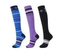 Harrison Howard 3 pares de calcetines ecuestres de alta calidad para montar a caballo y botas altas hasta la rodilla para mujer