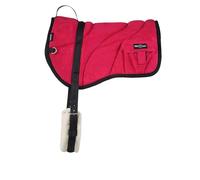 Harrison Howard Almohadilla de diseño ergonómico con bolsillos laterales, centro extragrueso para un máximo apoyo, almohadilla antideslizante con contorno a juego, color rojo vibrante