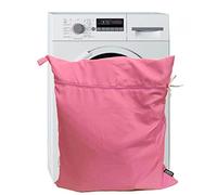 Harrison Howard Bolsa de lavado para mascotas, perro, gato, caballo, bolsa de lavandería para alfombras, sábanas, botas, mascotas, ayudante de lavandería, Jumbo 48 L 78 cm x 70 cm, Rosa